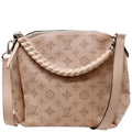 LOUIS VUITTON Babylone Mahina Calfskin Leather Shoulder Bag Pink