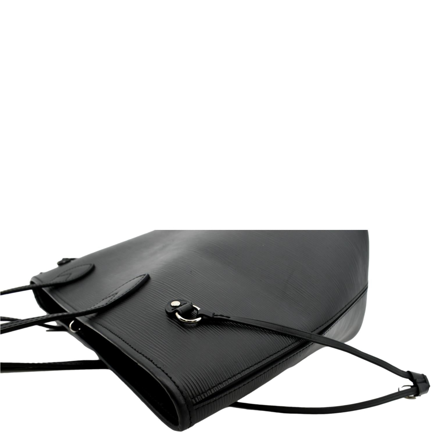 LOUIS VUITTON Neverfull Epi Leather Tote Shoulder Bag Black