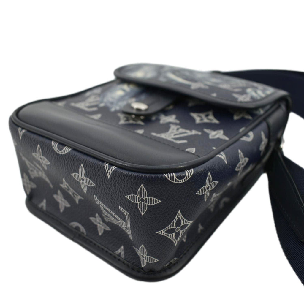 LOUIS VUITTON Monogram Savanna Elephant Chapman Brothers Canvas Shoulder Bag Blue