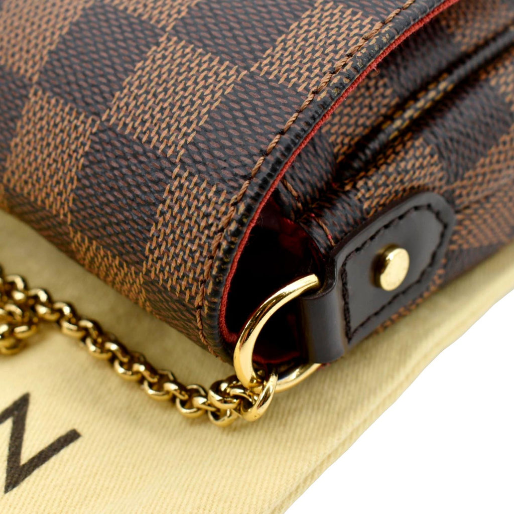 LOUIS VUITTON  Favorite PM Damier Ebene Shoulder Bag Brown