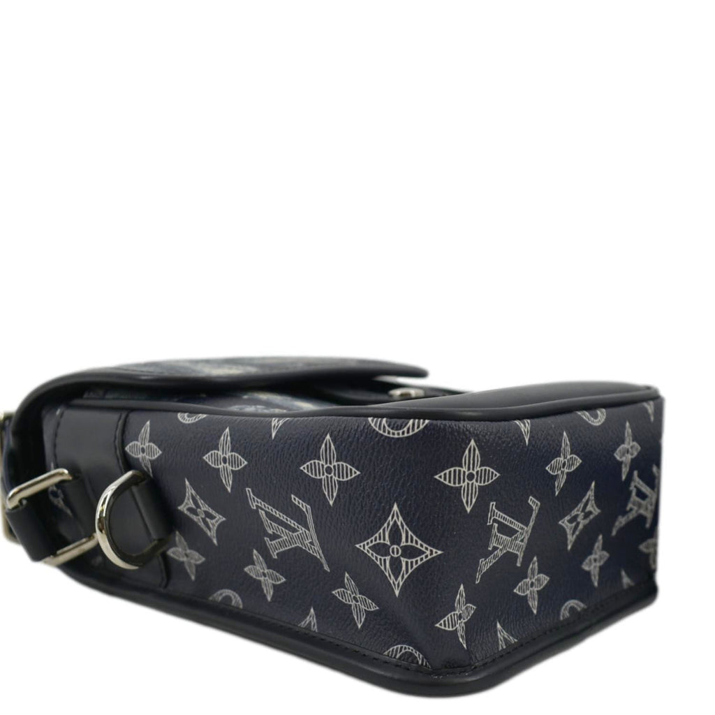 LOUIS VUITTON Monogram Savanna Elephant Chapman Brothers Canvas Shoulder Bag Blue