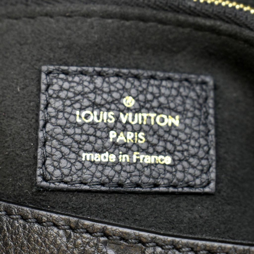 LOUIS VUITTON Vavin PM Monogram Empreinte Leather Shoulder Bag Black