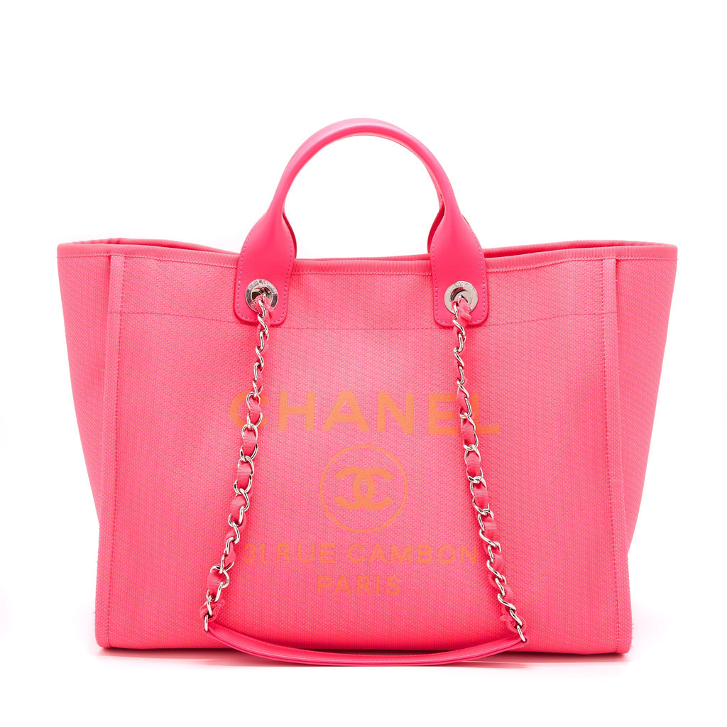 Chanel Deauville Tote Bag Hot Pink