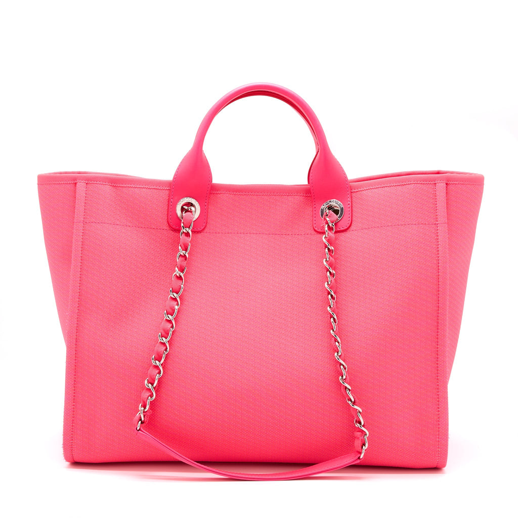 Chanel Deauville Tote Bag Hot Pink