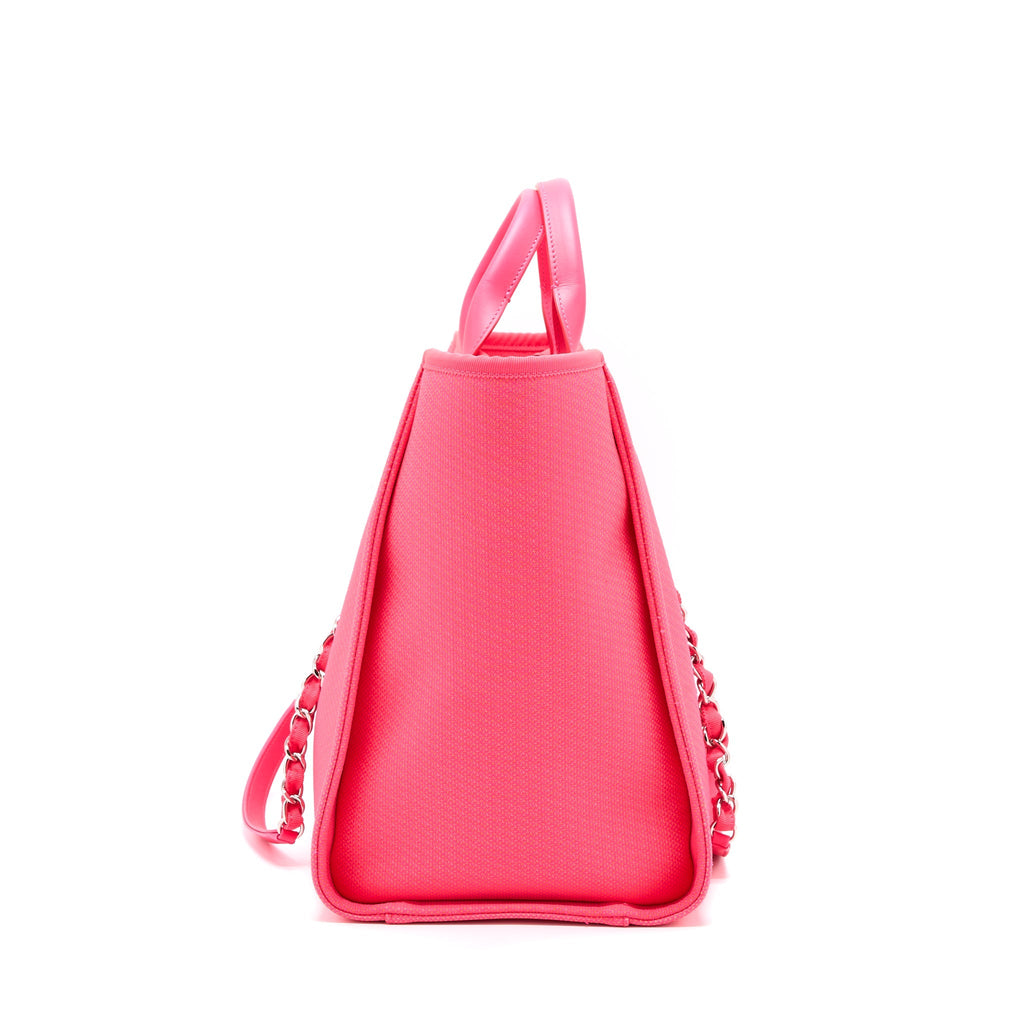 Chanel Deauville Tote Bag Hot Pink