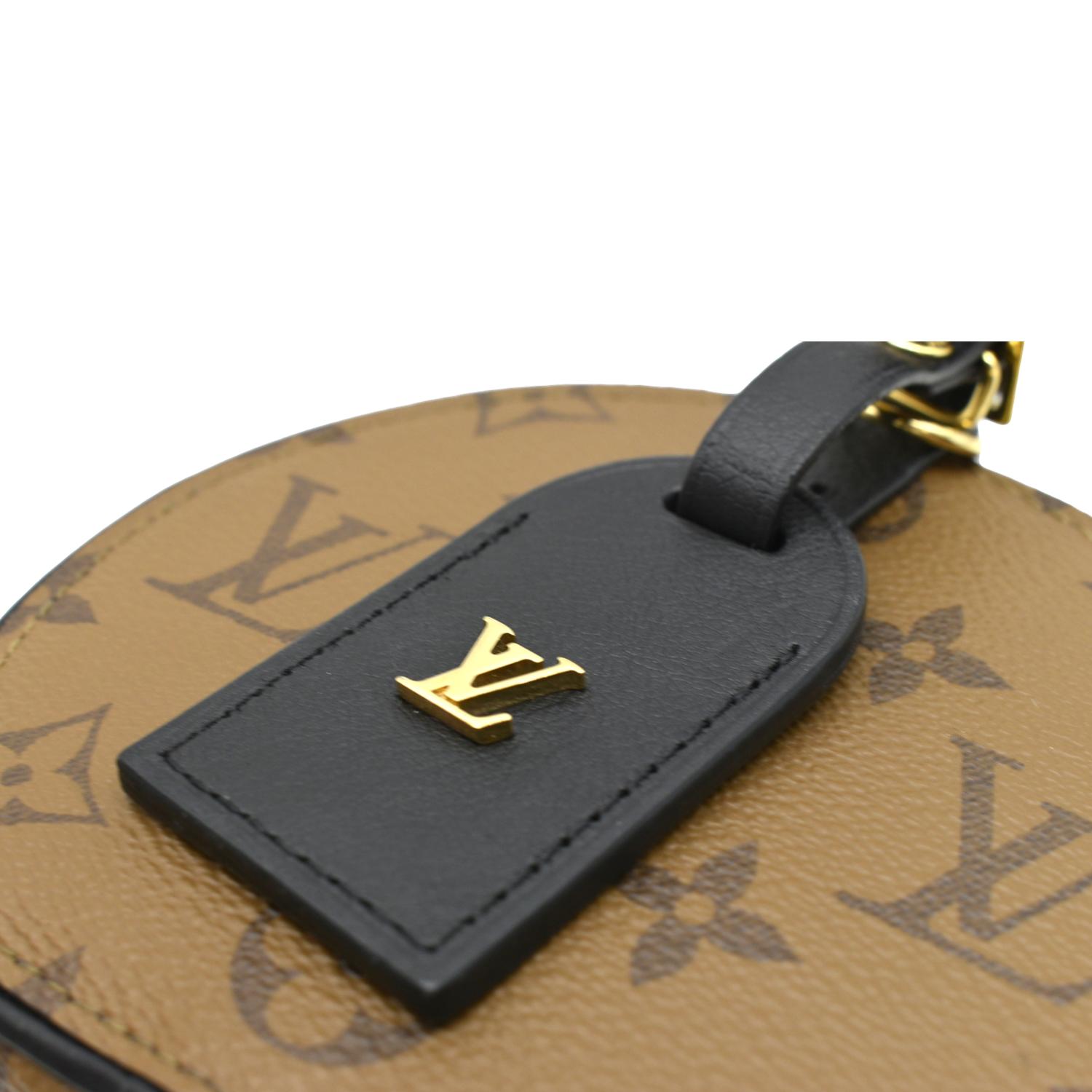 LOUIS VUITTON  Boite Chapeau Mini Reverse Monogram Canvas Shoulder Bag Brown