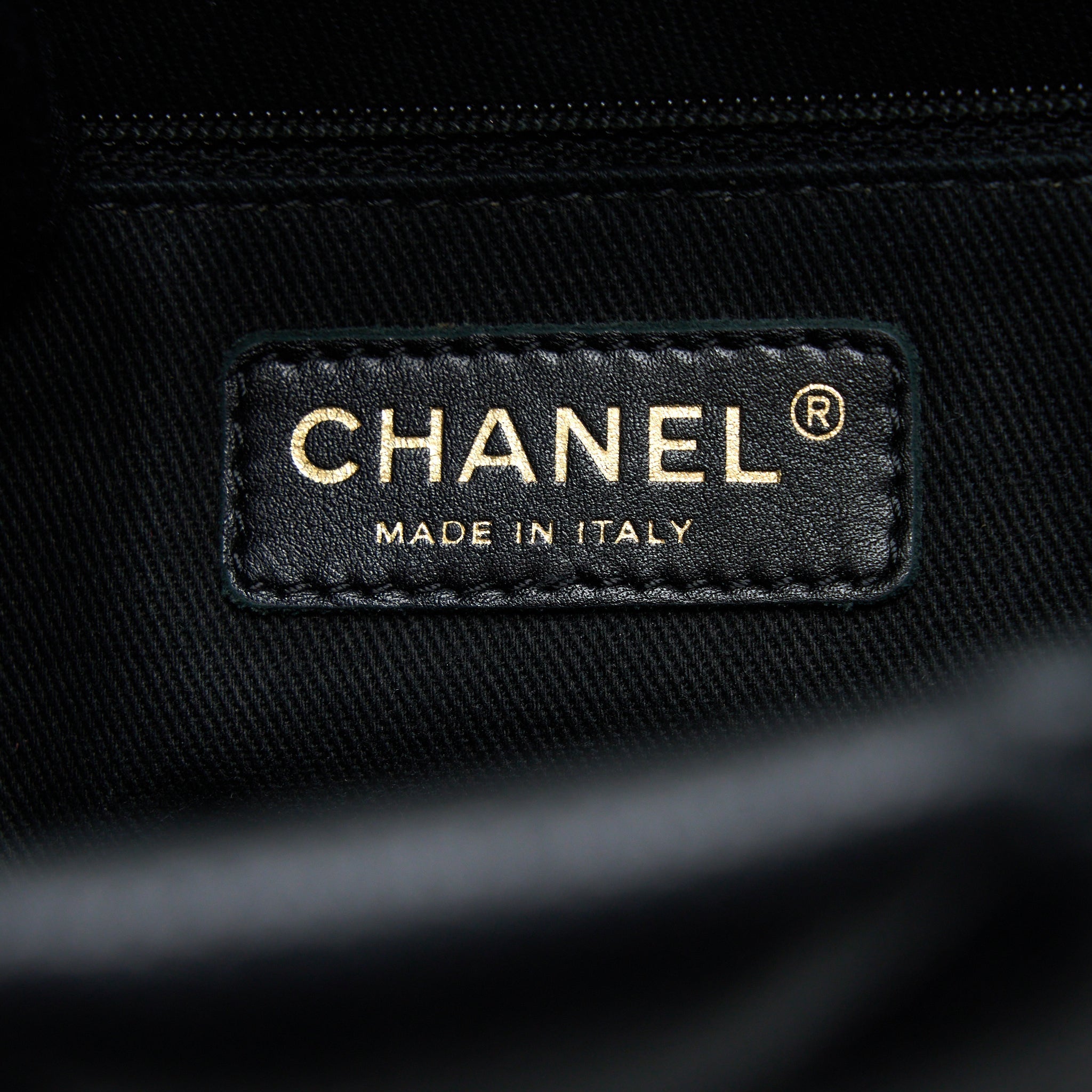 Chanel Matelasse Chain Tote Bag Caviar Black