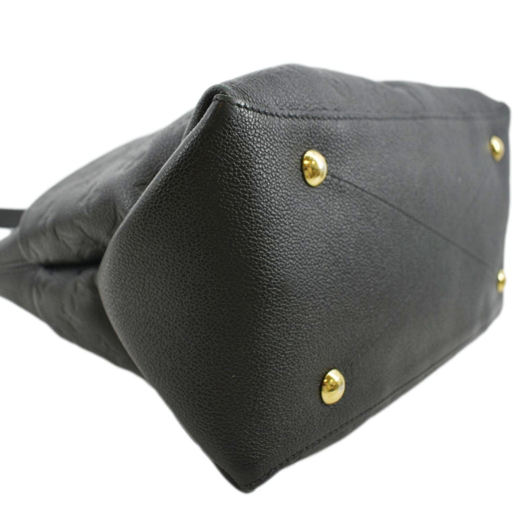 LOUIS VUITTON Maida Monogram Empreinte Leather Hobo Shoulder Bag Black