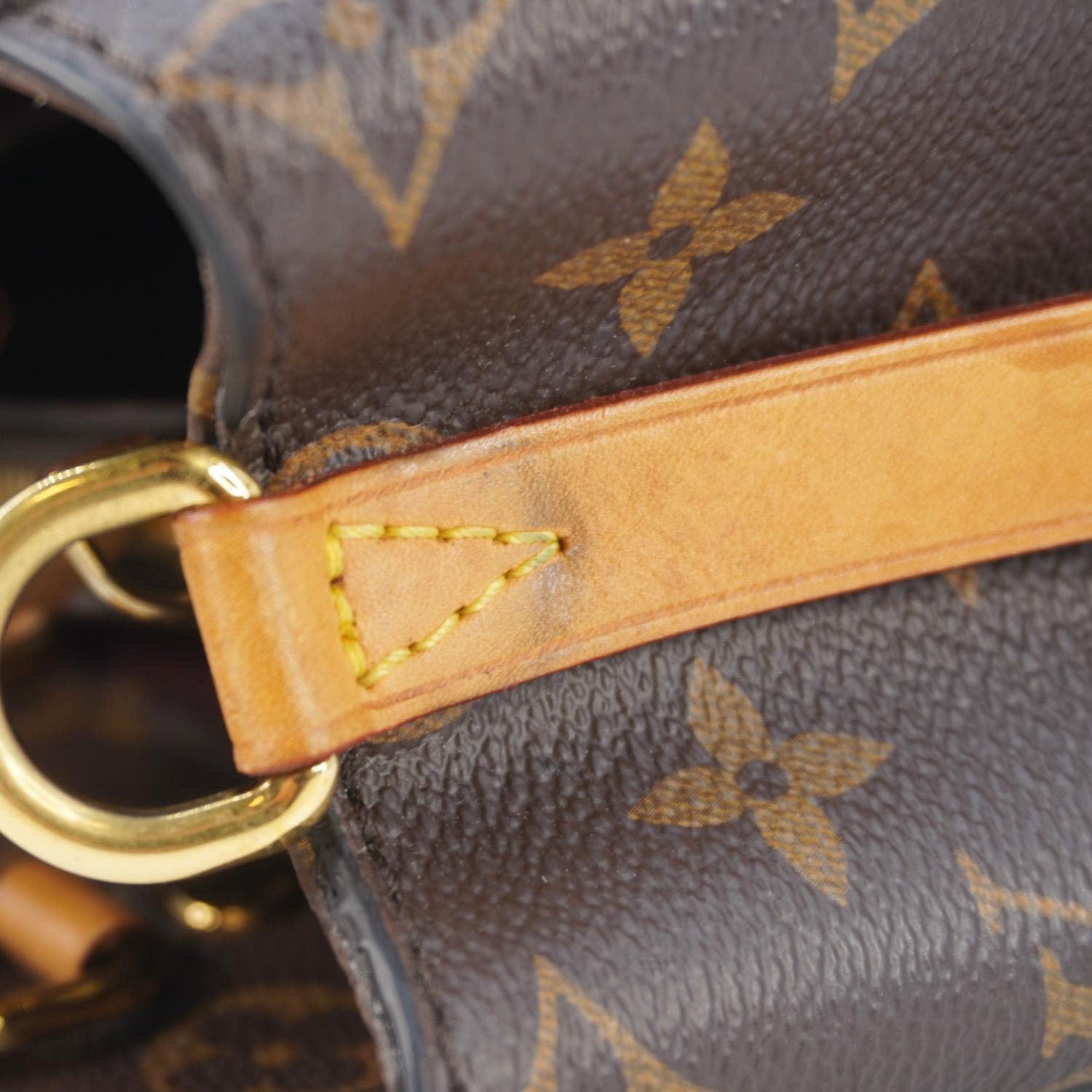 LOUIS VUITTON Montaigne BB Monogram Canvas Shoulder Bag Brown