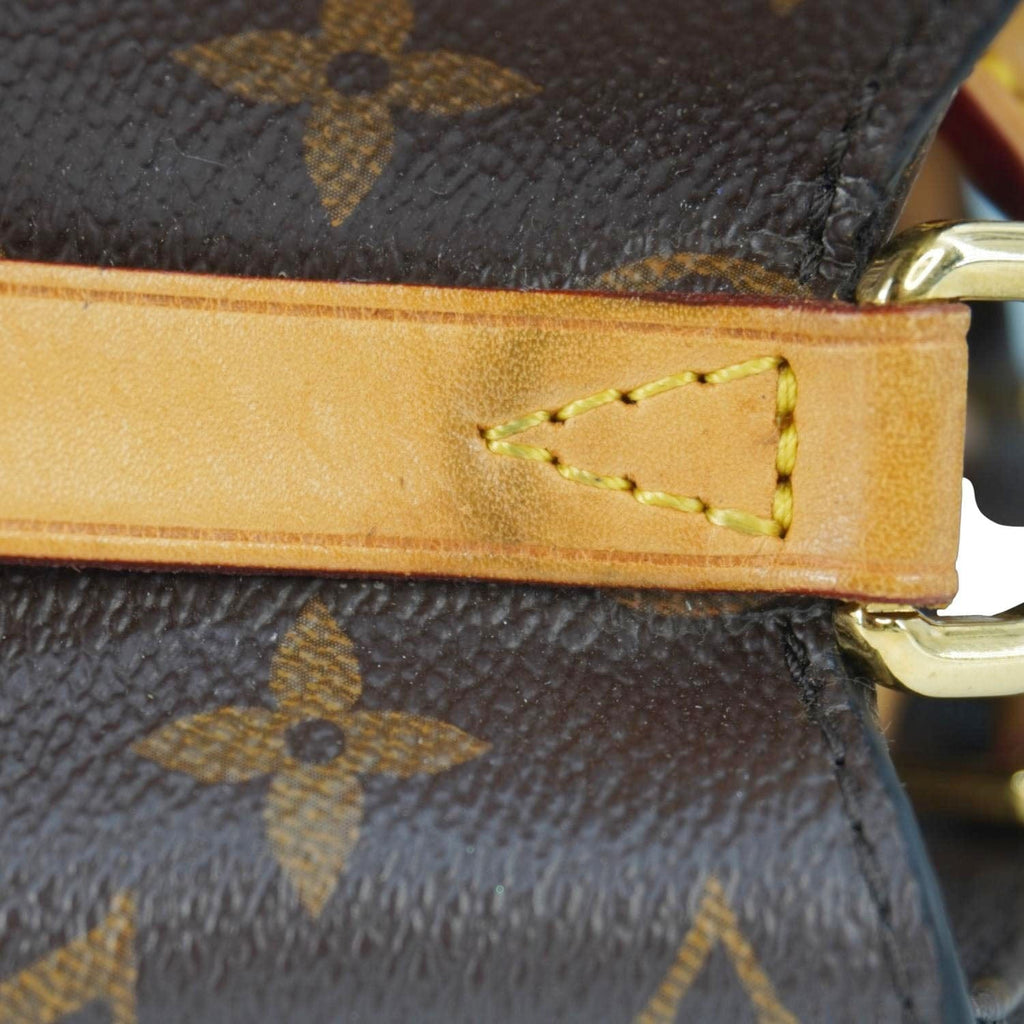 LOUIS VUITTON Montaigne BB Monogram Canvas Shoulder Bag Brown