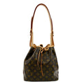 LOUIS VUITTON Petit Noe Monogram Canvas Shoulder Bag Brown