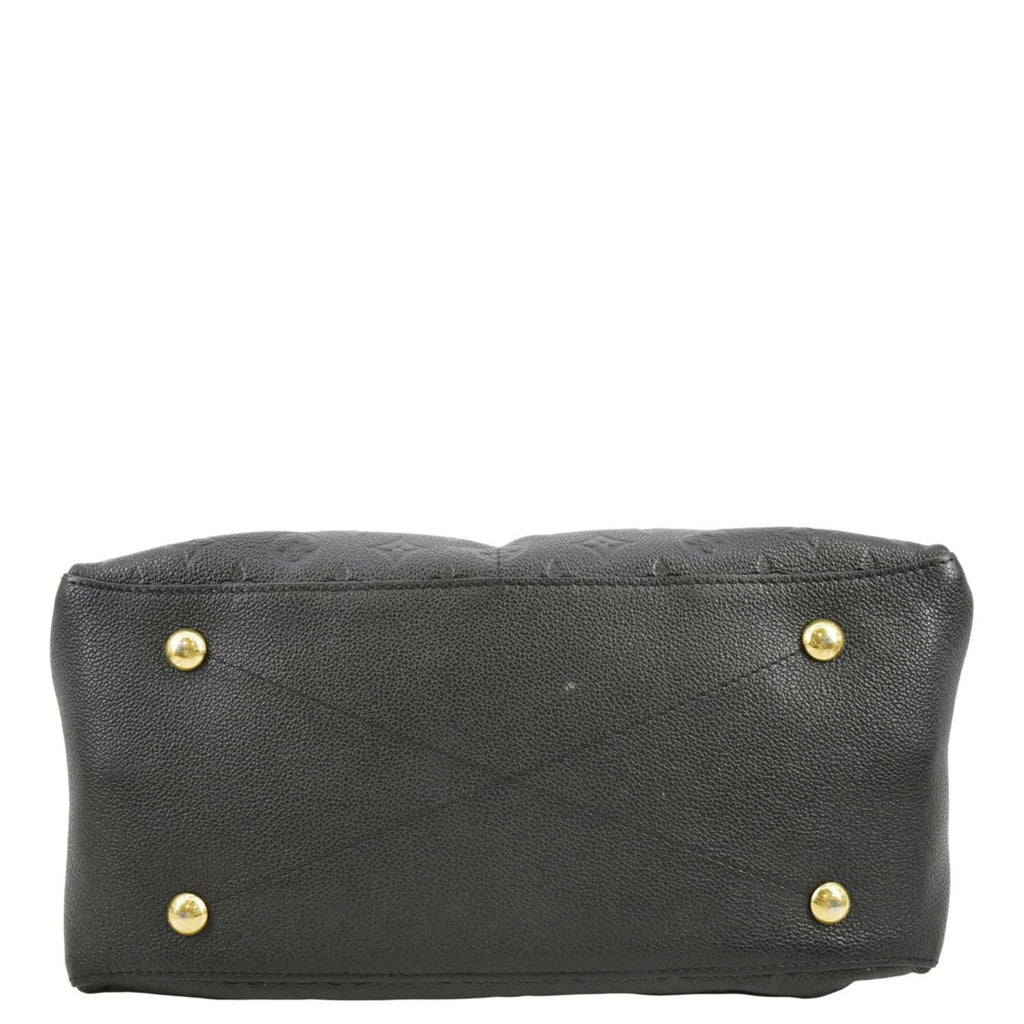 LOUIS VUITTON Maida Monogram Empreinte Leather Hobo Shoulder Bag Black