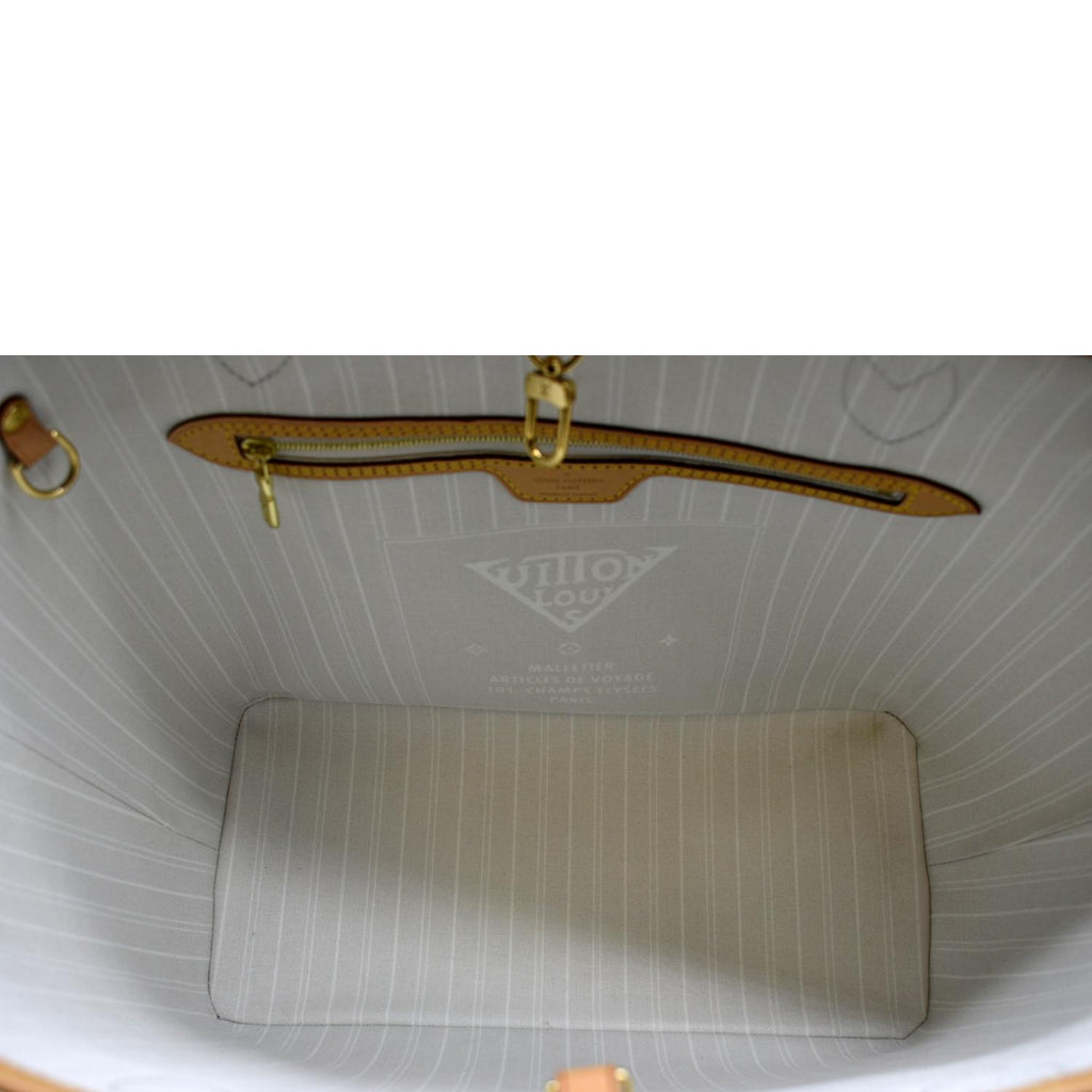 LOUIS VUITTON Neverfull MM By The Pool Monogram Giant Tote Bag Brume