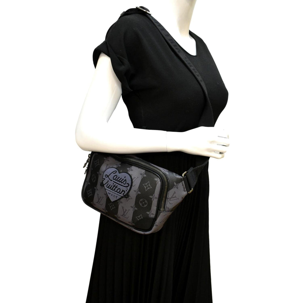 LOUIS VUITTON Modular Sling Monogram Eclipse Shoulder Bag Black