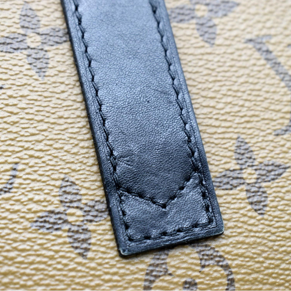 LOUIS VUITTON  Boite Chapeau Mini Reverse Monogram Canvas Shoulder Bag Brown