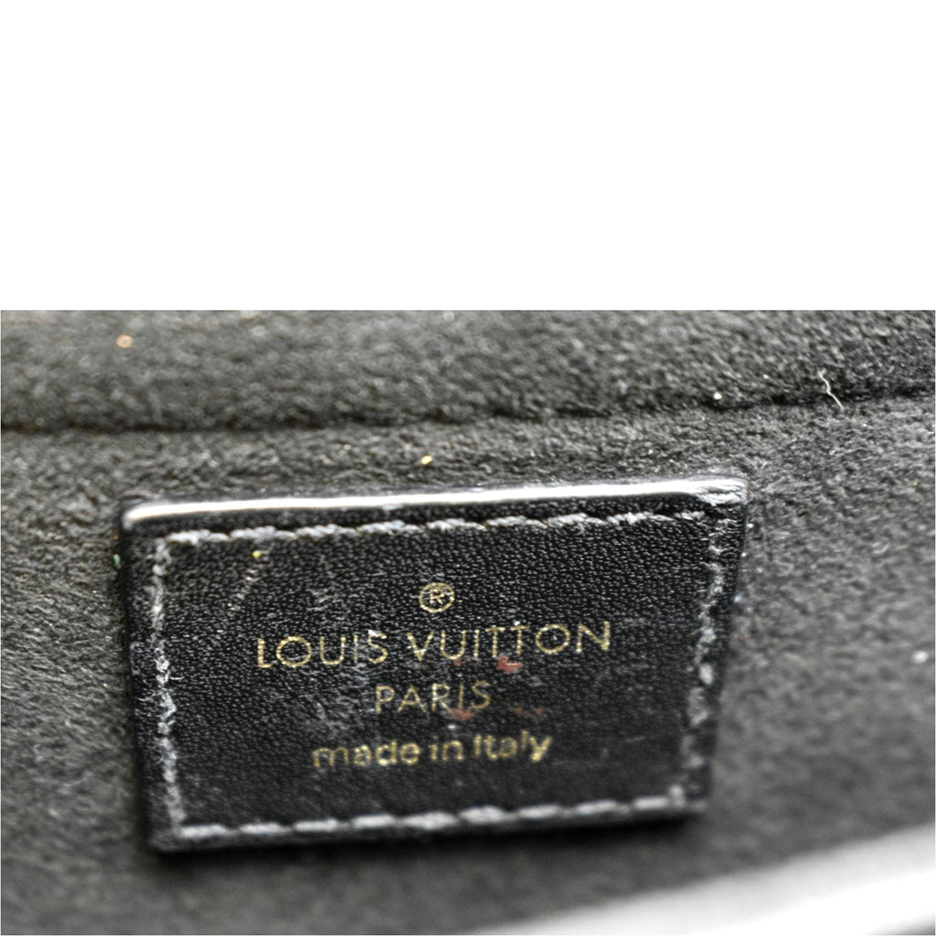 LOUIS VUITTON New Wave Chain MM Calfskin Leather Shoulder Bag Black