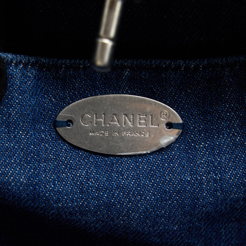 Chanel COCO Beach Denim Tote Bag  (Microchip)