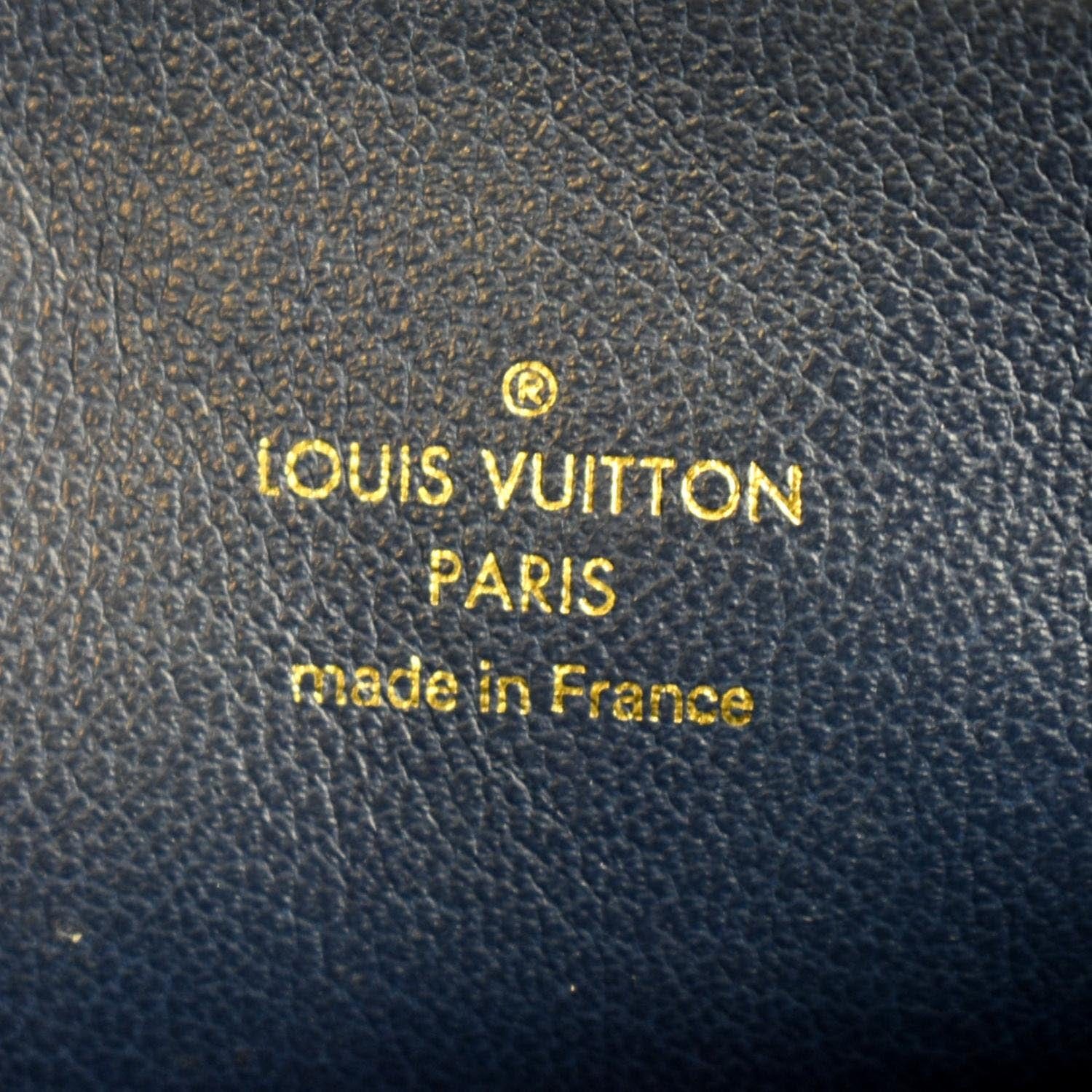 LOUIS VUITTON Coussin MM Monogram Embossed Shoulder Bag Taupe