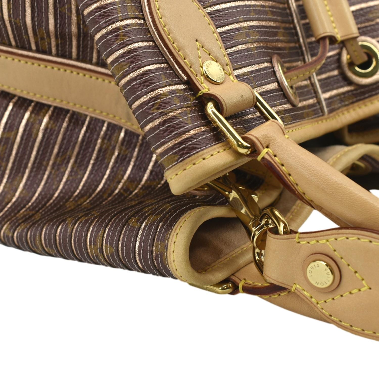 LOUIS VUITTON Eden Neo Monogram Canvas Shoulder Bag Peche
