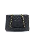 Chanel Grand Shopping Tote Caviar Black  serial 17
