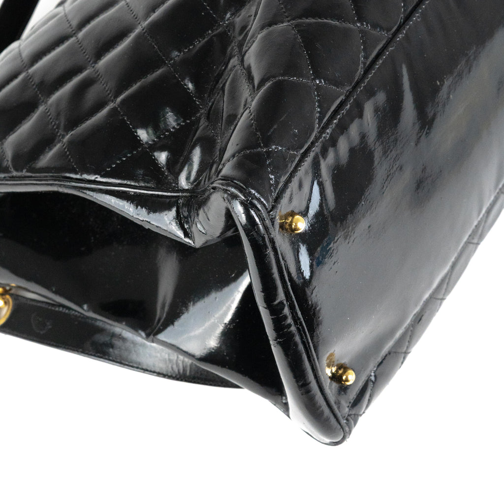 Chanel Supermodel Patent Tote Black