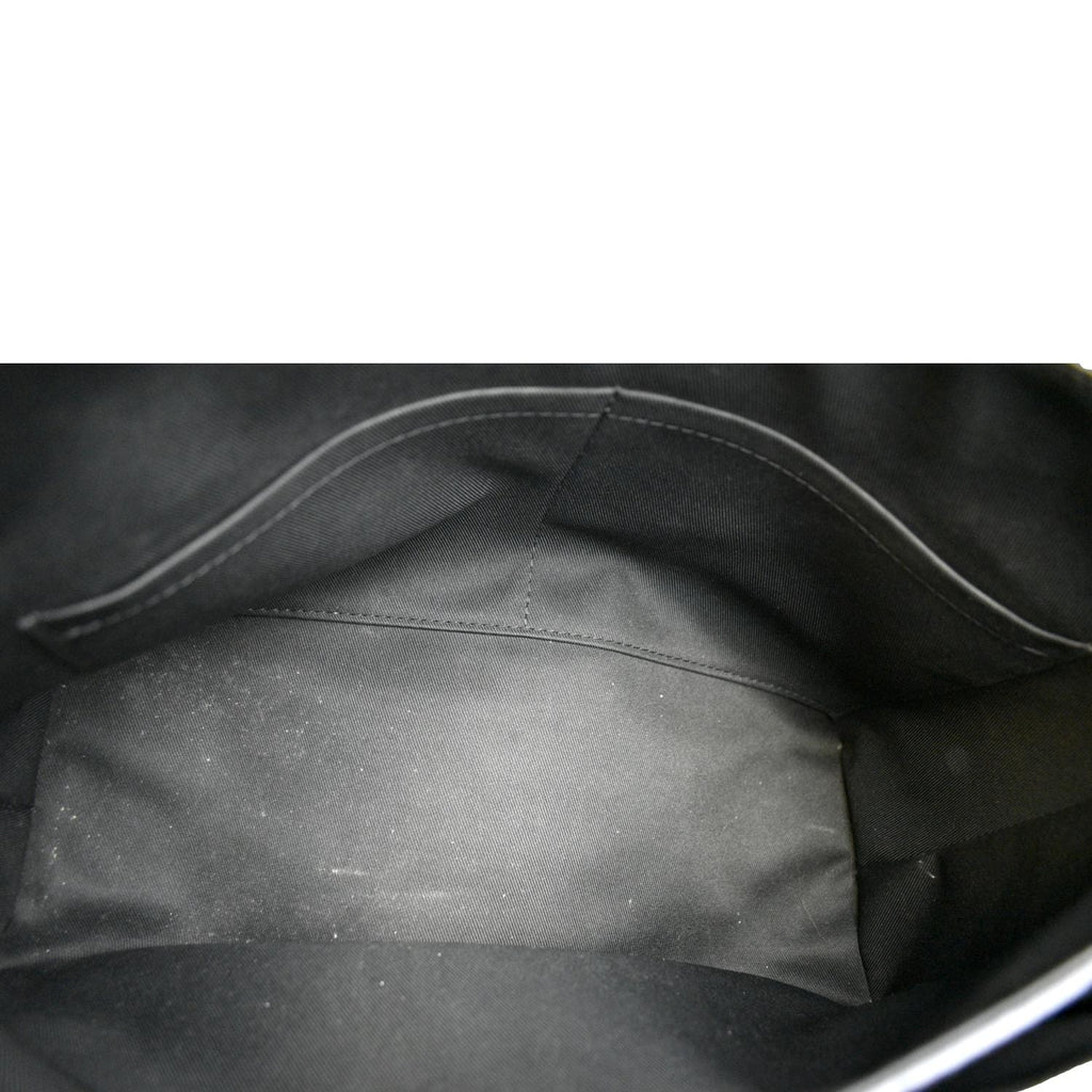 LOUIS VUITTON Blanche MM Empreinte Leather Shoulder Bag Black