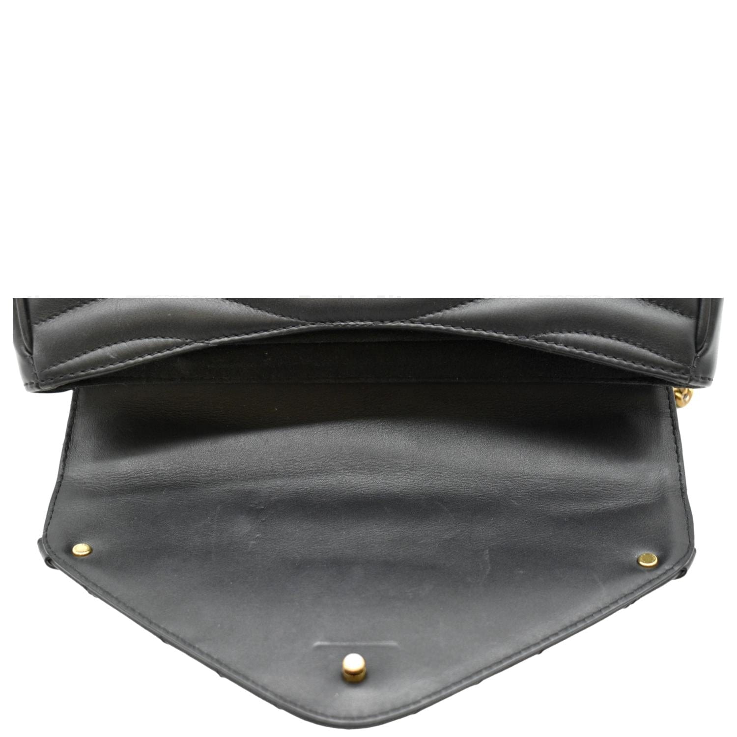 LOUIS VUITTON New Wave Chain MM Calfskin Leather Shoulder Bag Black