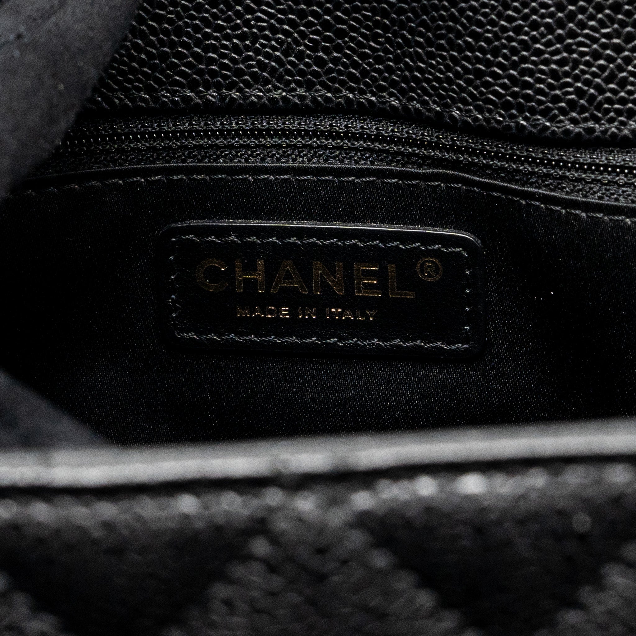 Chanel Grand Shopping Tote Bag Caviar Black