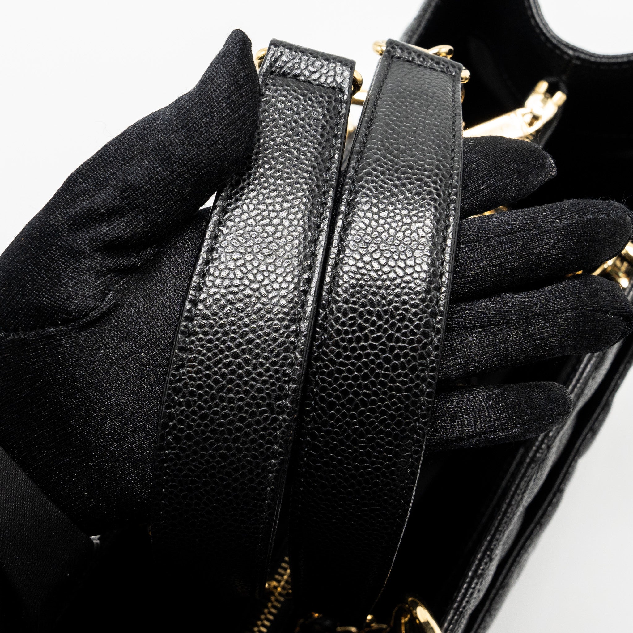 Chanel Grand Shopping Tote Bag Caviar Black