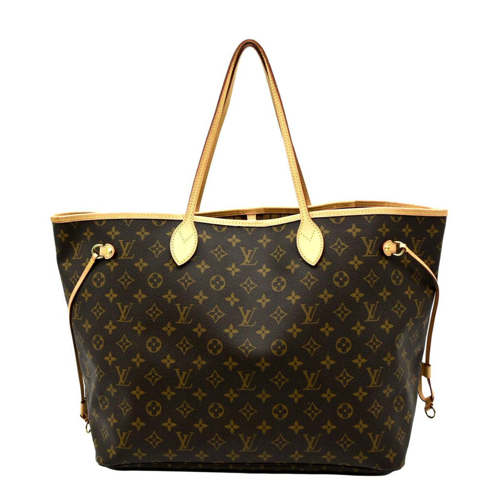 LOUIS VUITTON Neverfull GM Monogram Canvas Tote Bag Brown