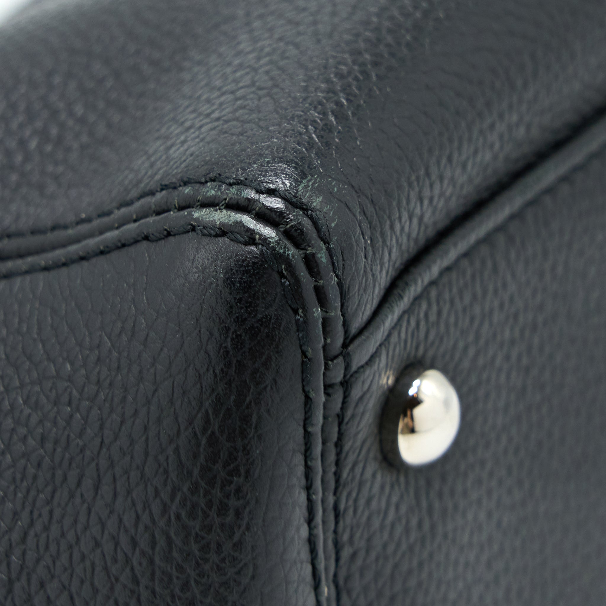 Chanel Cerf Tote Bag Grained Calfskin Black