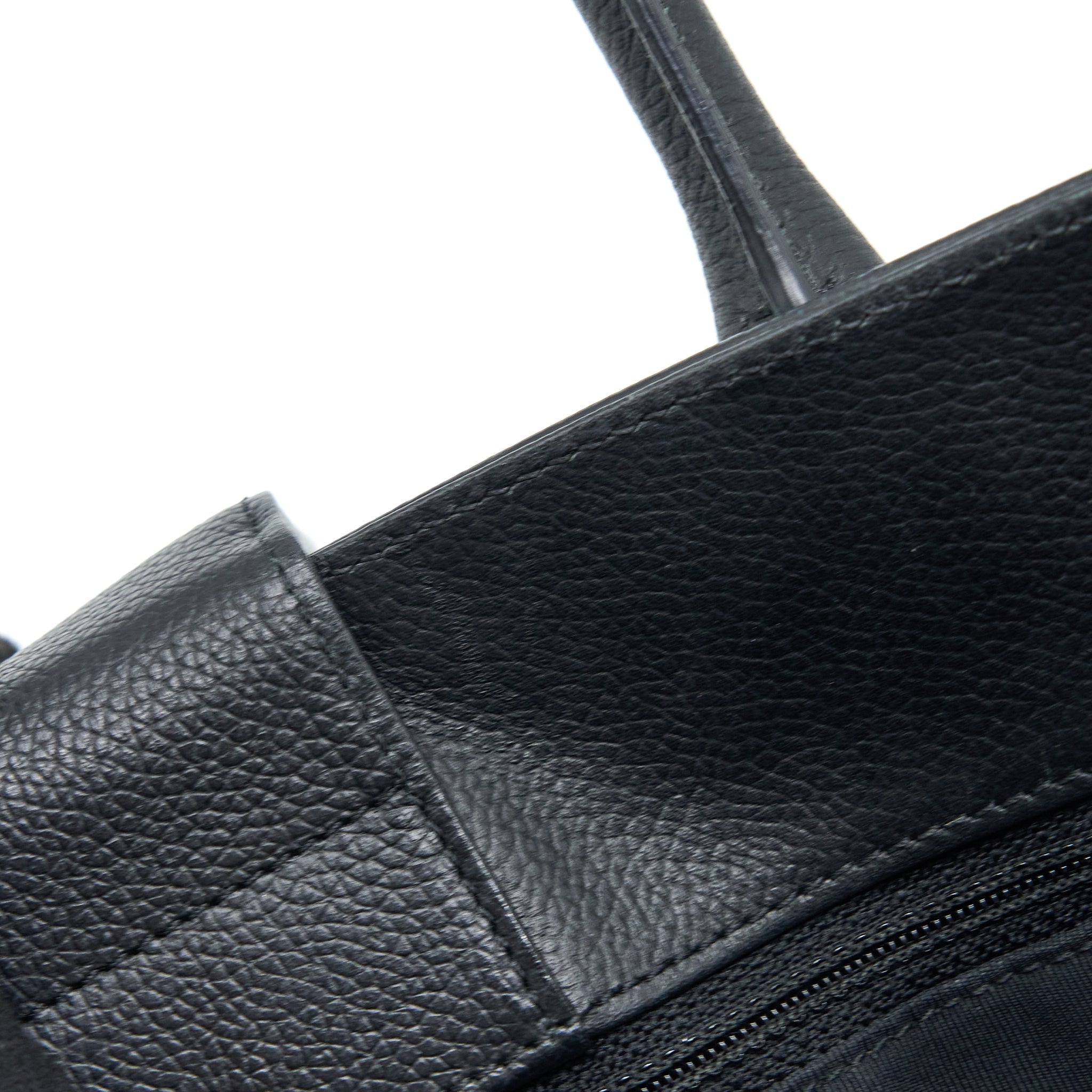 Chanel Cerf Tote Bag Grained Calfskin Black