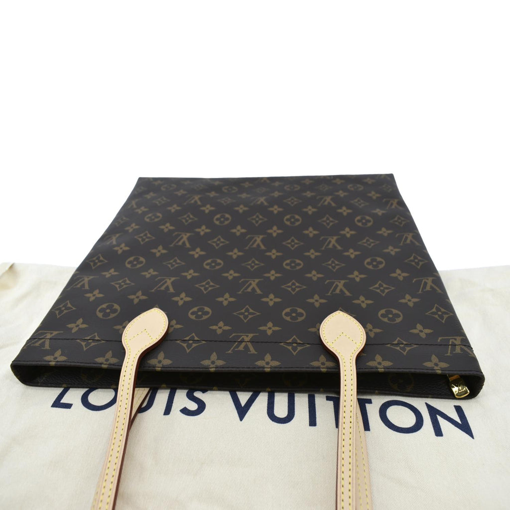 LOUIS VUITTON Carry it Monogram Canvas Shoulder Bag Brown