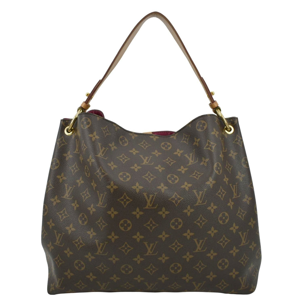 LOUIS VUITTON Graceful MM Monogram Canvas Shoulder Bag Brown