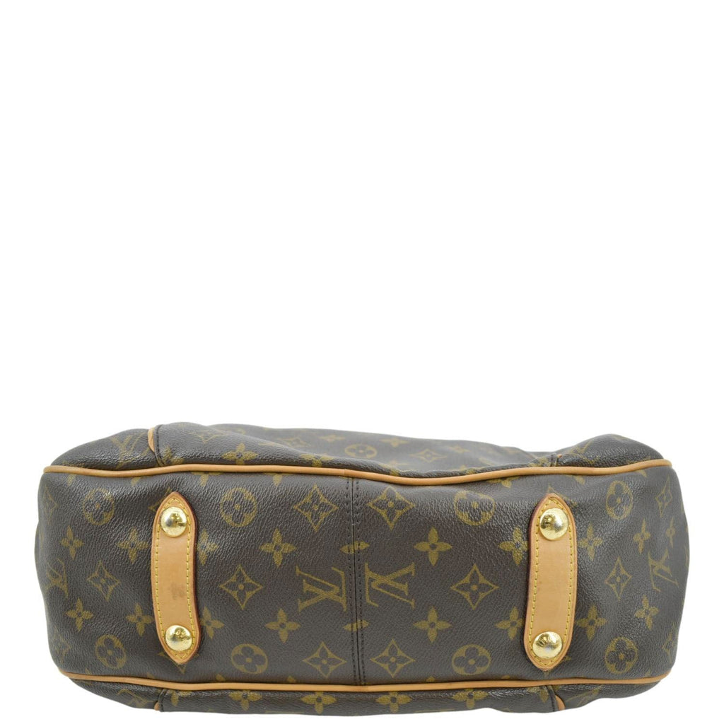 LOUIS VUITTON Galliera PM Monogram Canvas Hobo Shoulder Bag Brown