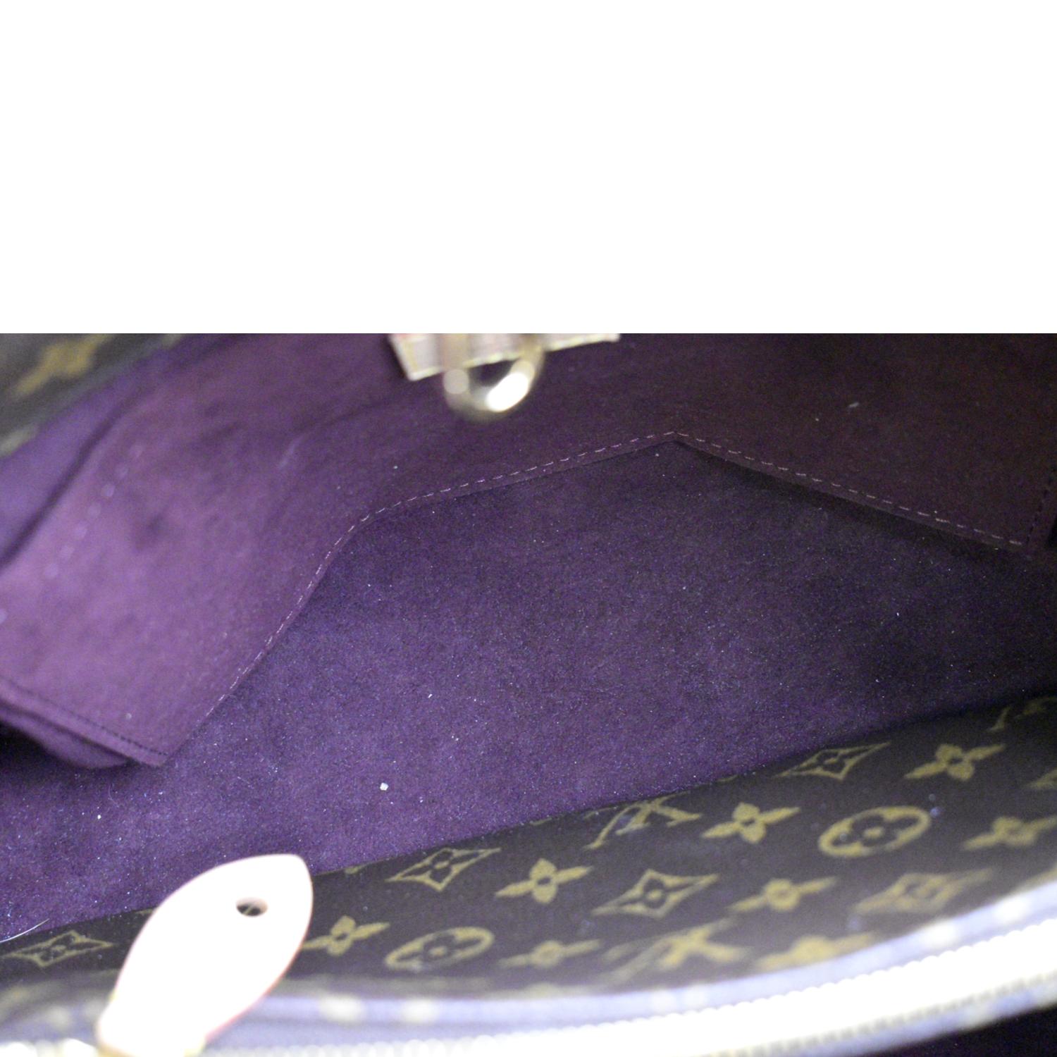 LOUIS VUITTON Montaigne MM Monogram Canvas Shoulder Bag Brown