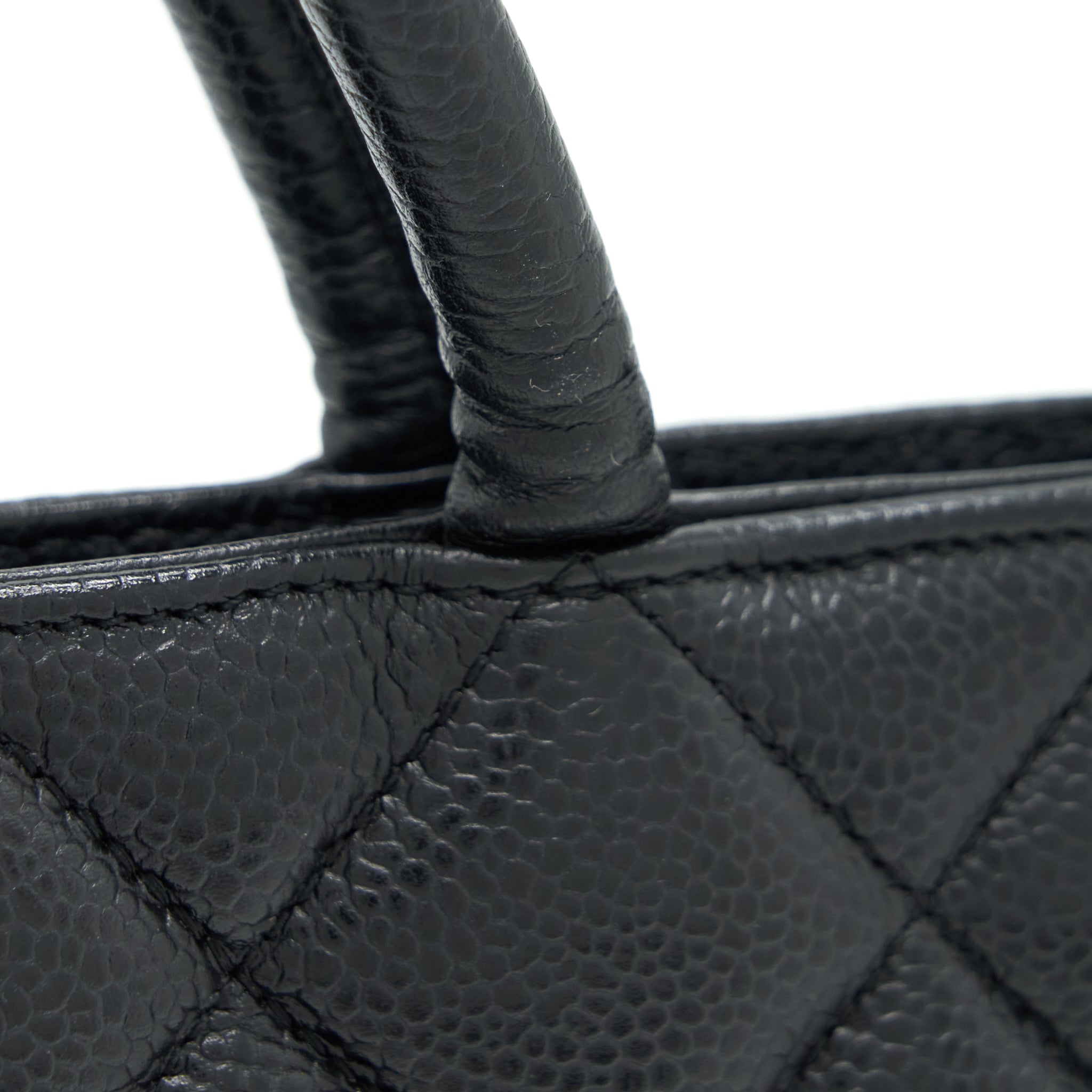 Chanel Vintage Medallion Tote Bag Caviar Black