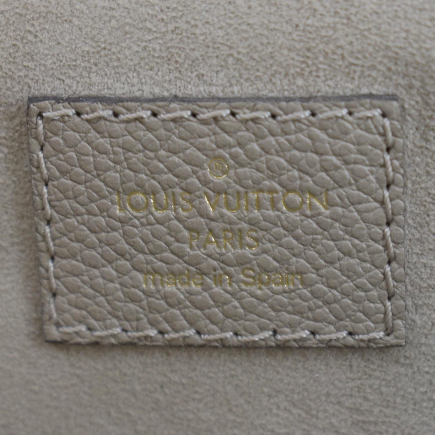 LOUIS VUITTON Petit Palais Embossed Leather Shoulder Bag Bicolor