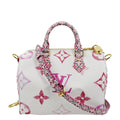 LOUIS VUITTON Speedy 25 Bandouliere Giant Monogram Canvas Shoulder Bag Pink