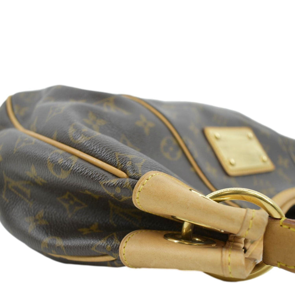 LOUIS VUITTON Galliera PM Monogram Canvas Hobo Shoulder Bag Brown