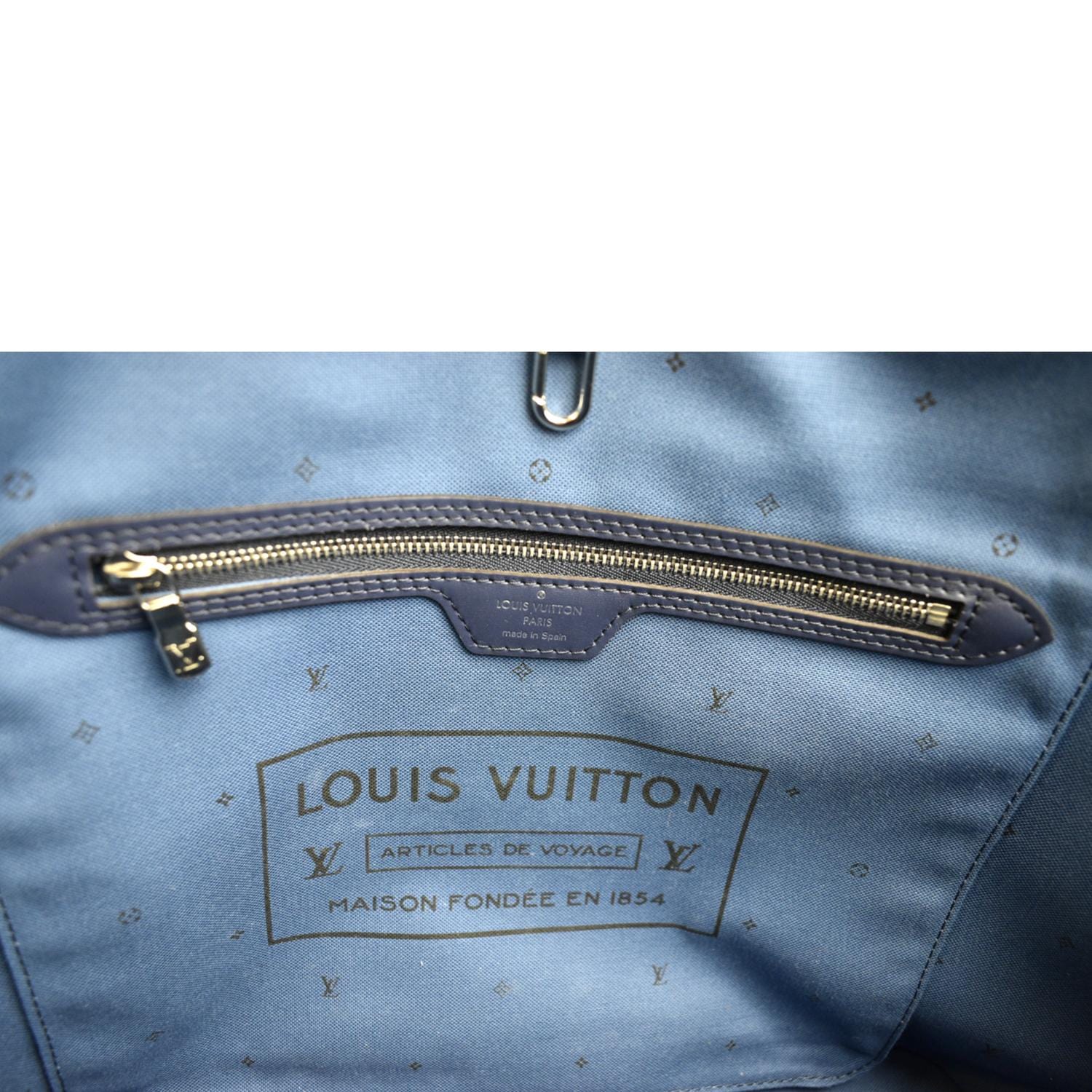 LOUIS VUITTON Neverfull LV Escale MM Monogram Shoulder Bag Blue