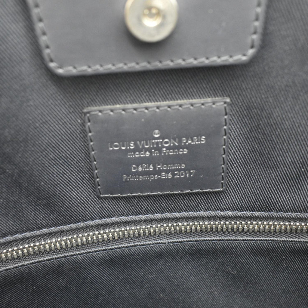 LOUIS VUITTON Savane Monogram Chapman Canvas Atlas Tote Bag Navy Blue
