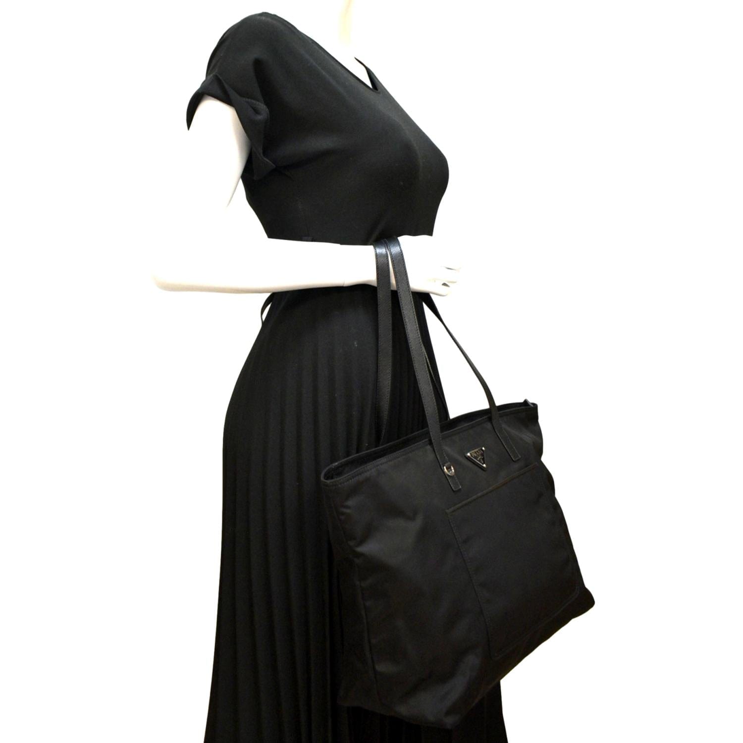 PRADA Nylon Tote Bag Black