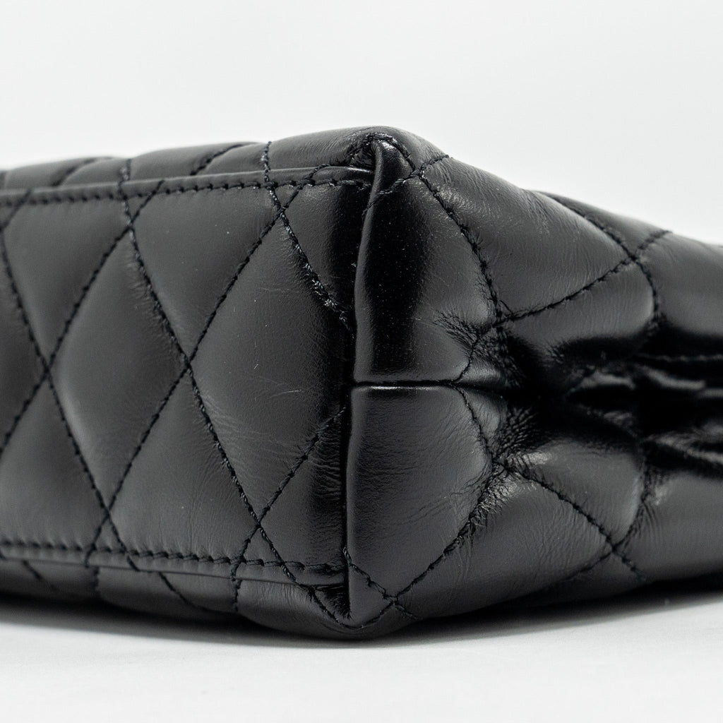 CHANEL Mini Kelly Shopping tote bag Calfskin Black  (Microchip)