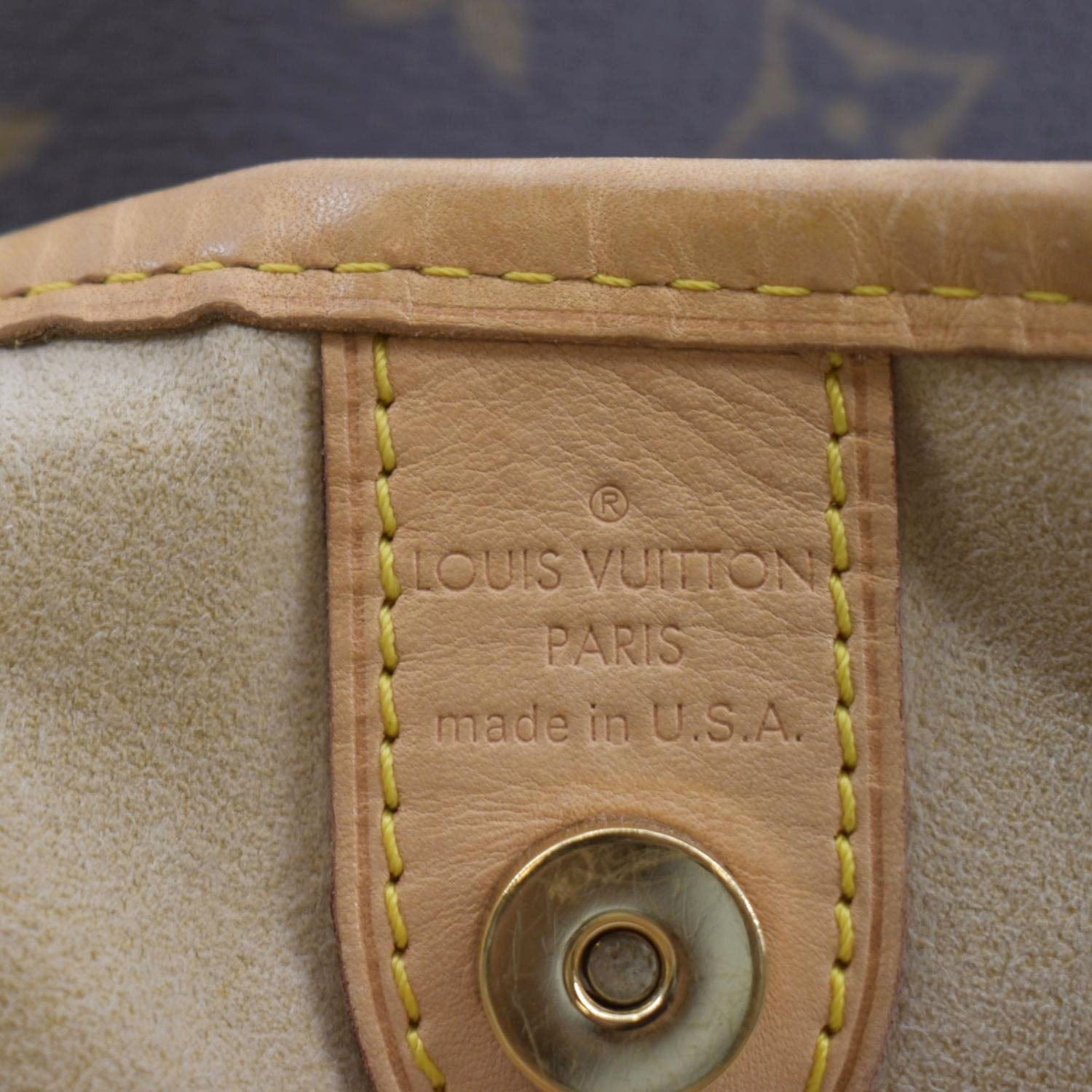 LOUIS VUITTON Galliera PM Monogram Canvas Hobo Shoulder Bag Brown
