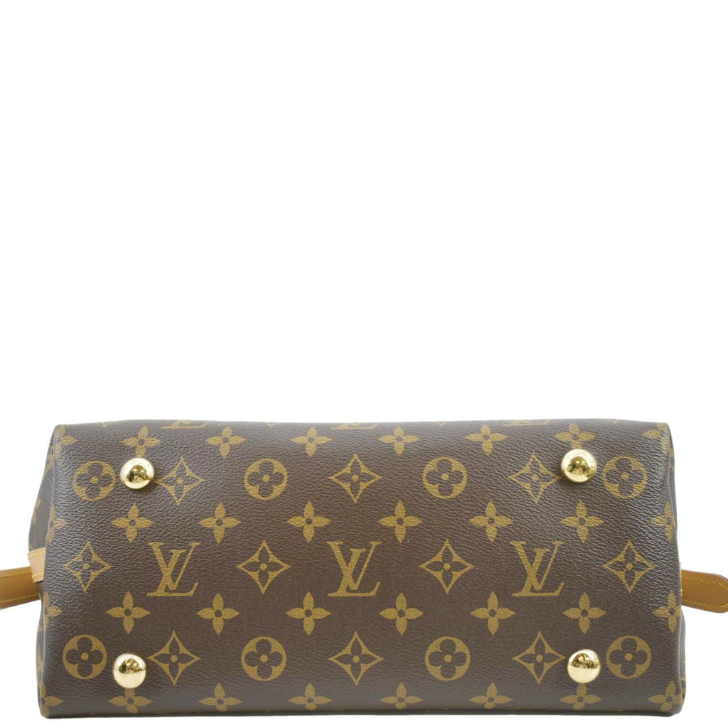 LOUIS VUITTON Carryall MM Monogram Canvas Shoulder Bag Brown