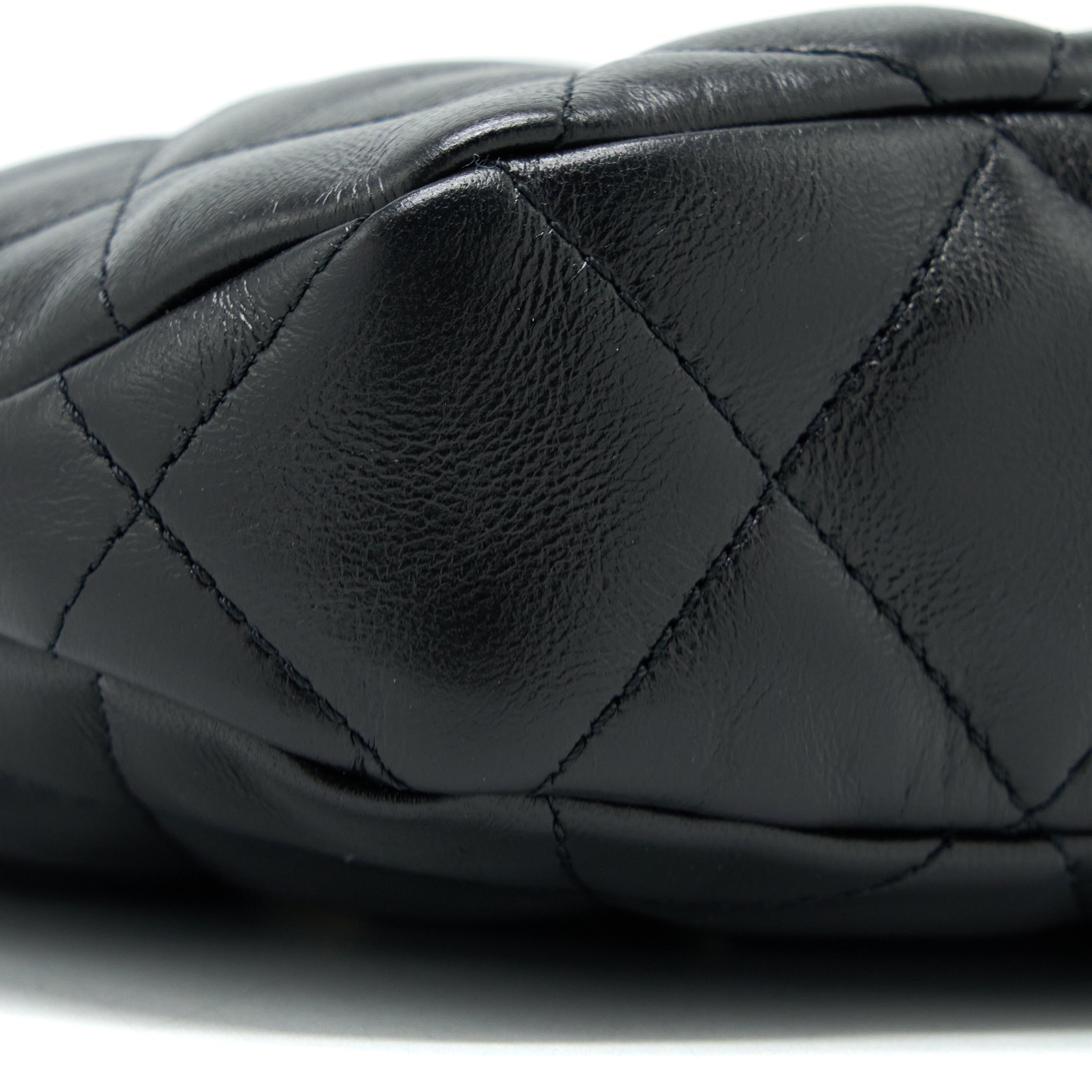Chanel 22K Hobo Shoulder Bag Lambskin Black  (Microchip)