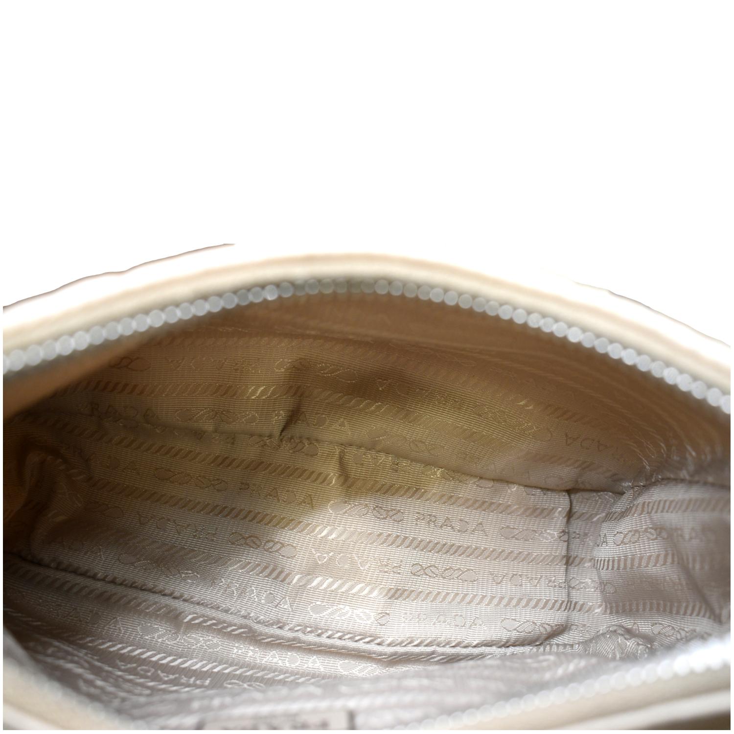 PRADA Re-Edition 2005 Re-Nylon Shoulder Bag Beige