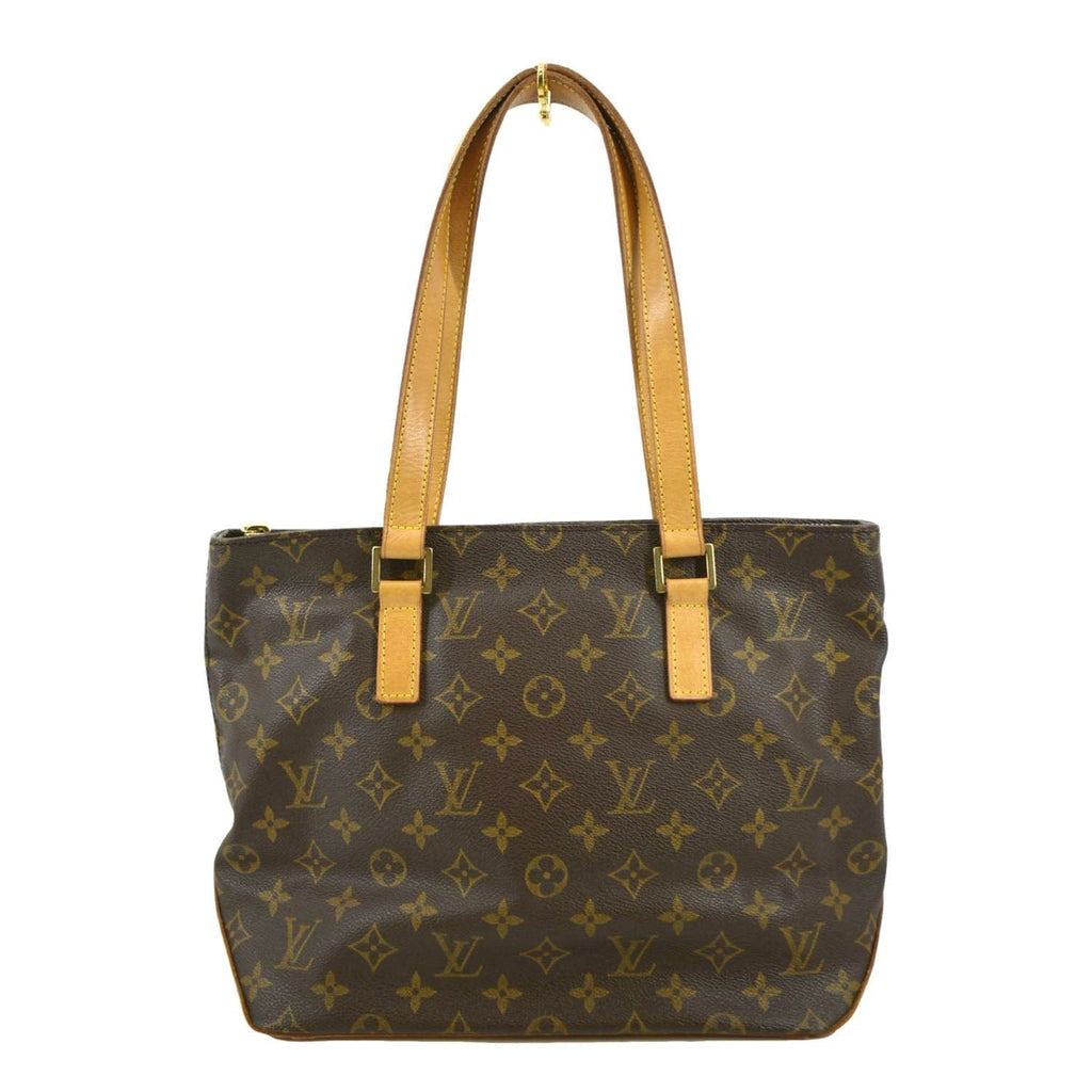 LOUIS VUITTON Cabas Piano Monogram Canvas Shoulder Bag Brown
