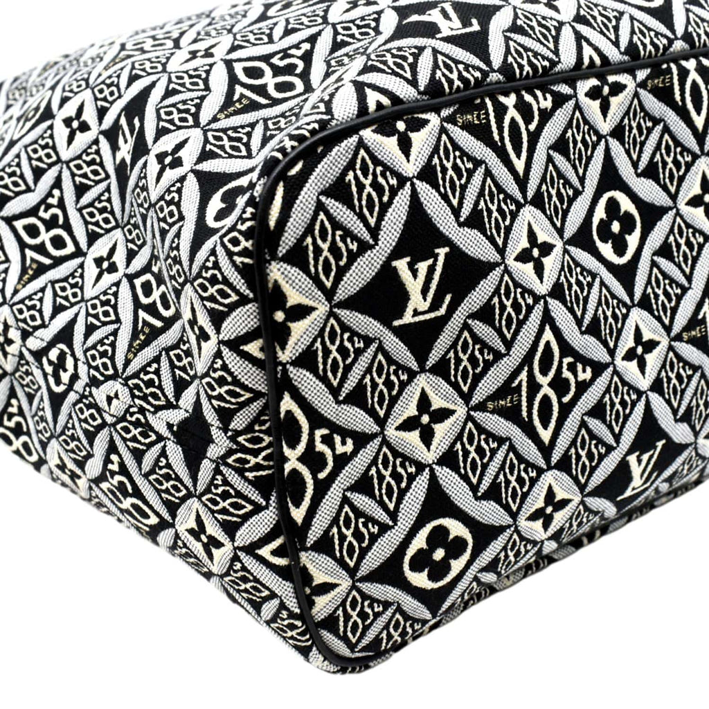 LOUIS VUITTON Since 1854 Neverfull MM Jacquard Shoulder Bag Grey